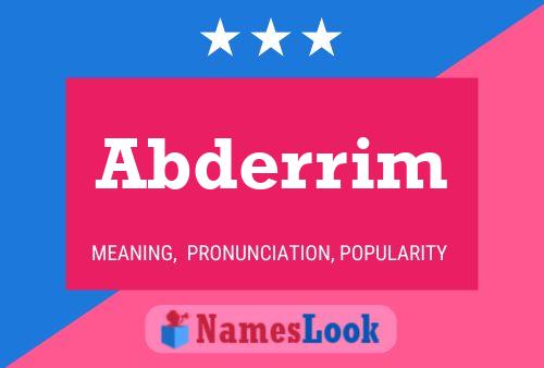 ملصق اسم Abderrim