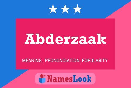 ملصق اسم Abderzaak