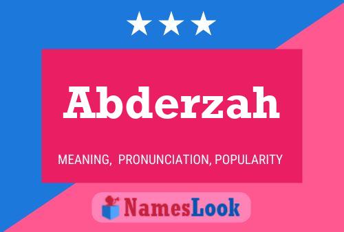 ملصق اسم Abderzah