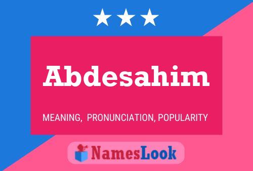 ملصق اسم Abdesahim