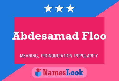 ملصق اسم Abdesamad Floo