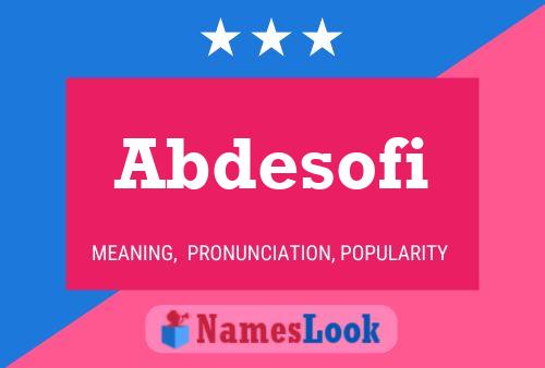 ملصق اسم Abdesofi