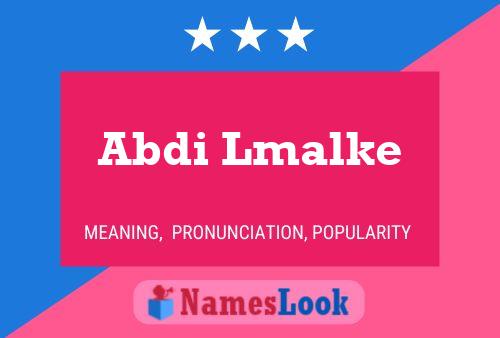 ملصق اسم Abdi Lmalke