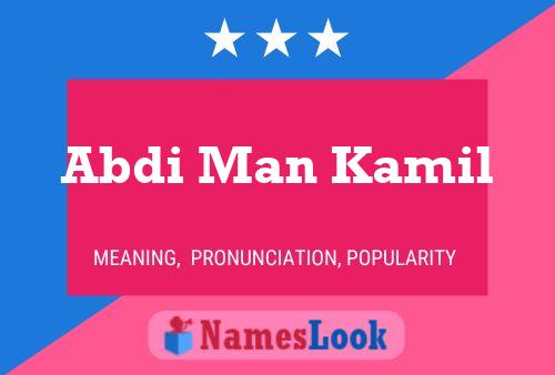 ملصق اسم Abdi Man Kamil