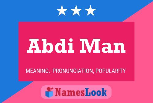 ملصق اسم Abdi Man