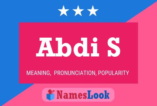 ملصق اسم Abdi S