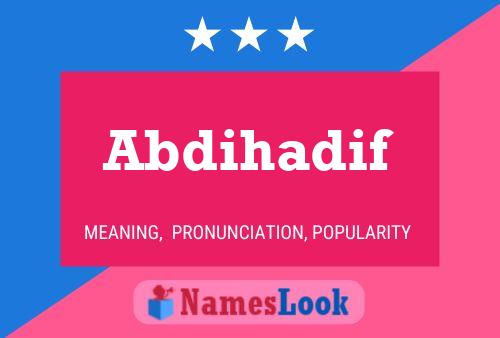 ملصق اسم Abdihadif