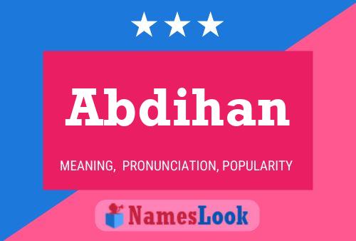 ملصق اسم Abdihan