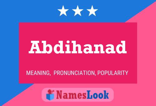 ملصق اسم Abdihanad