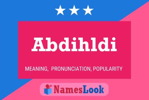 ملصق اسم Abdihldi