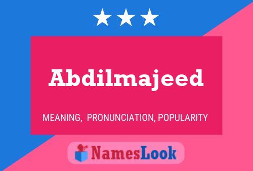 ملصق اسم Abdilmajeed