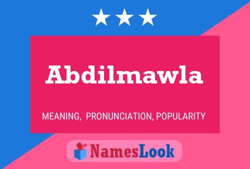 ملصق اسم Abdilmawla