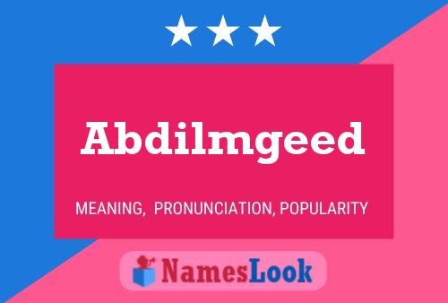 ملصق اسم Abdilmgeed