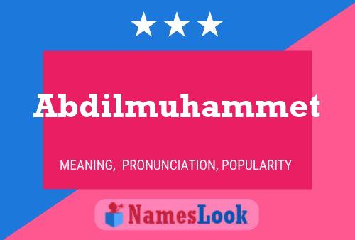 ملصق اسم Abdilmuhammet