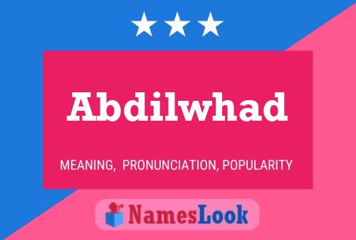 ملصق اسم Abdilwhad