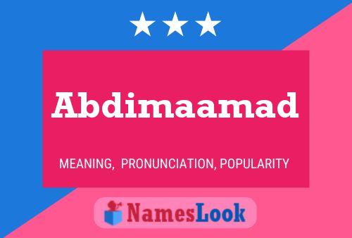 ملصق اسم Abdimaamad