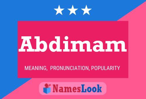 ملصق اسم Abdimam