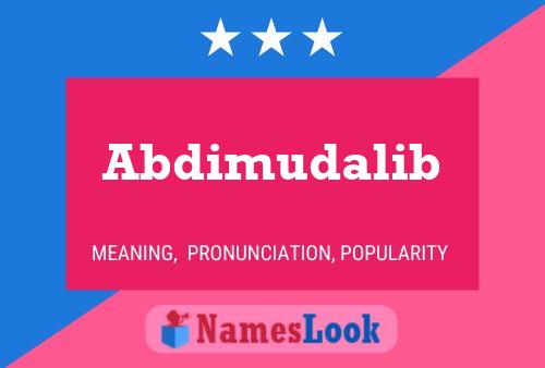 ملصق اسم Abdimudalib