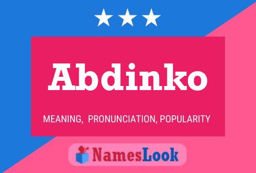 ملصق اسم Abdinko