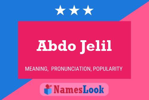 ملصق اسم Abdo Jelil