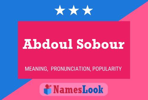 ملصق اسم Abdoul Sobour