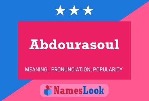 ملصق اسم Abdourasoul