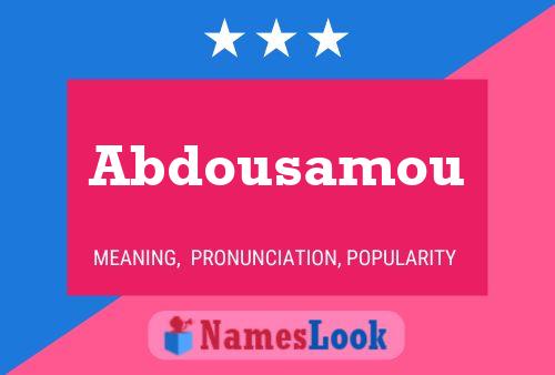 ملصق اسم Abdousamou