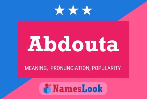 ملصق اسم Abdouta