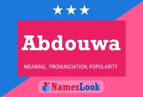 ملصق اسم Abdouwa