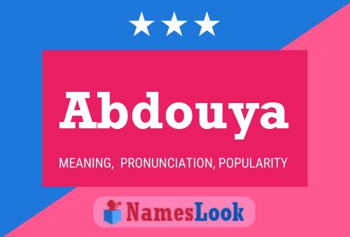 ملصق اسم Abdouya