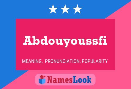 ملصق اسم Abdouyoussfi