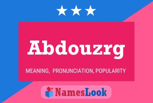 ملصق اسم Abdouzrg