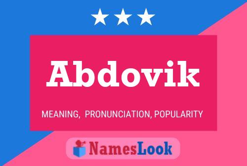 ملصق اسم Abdovik