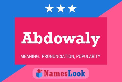 ملصق اسم Abdowaly