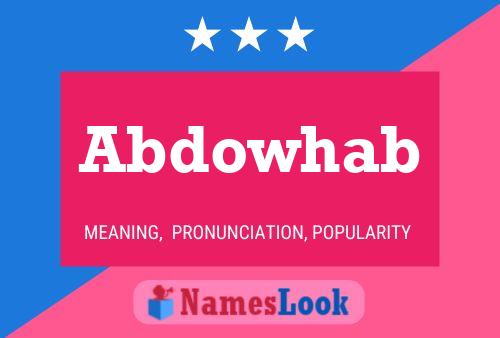 ملصق اسم Abdowhab