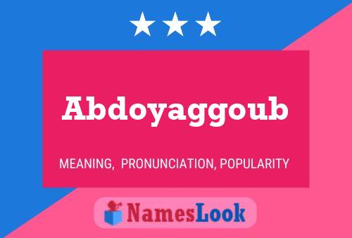 ملصق اسم Abdoyaggoub