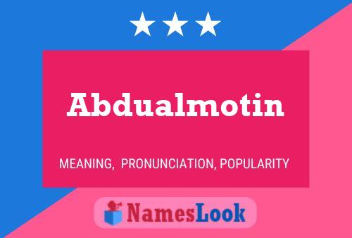 ملصق اسم Abdualmotin