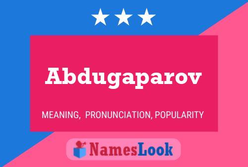 ملصق اسم Abdugaparov