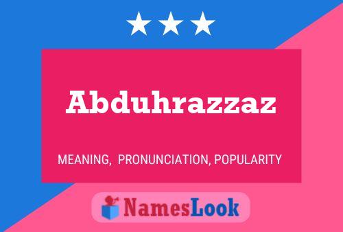 ملصق اسم Abduhrazzaz