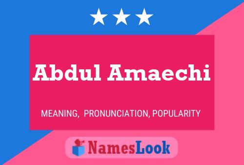 ملصق اسم Abdul Amaechi