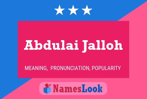 ملصق اسم Abdulai Jalloh