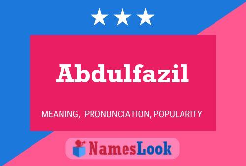 ملصق اسم Abdulfazil