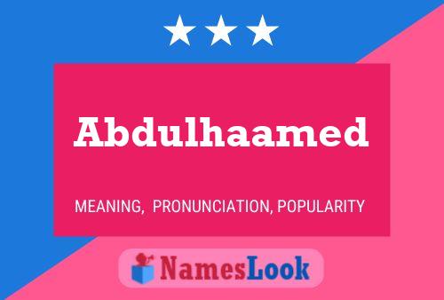 ملصق اسم Abdulhaamed