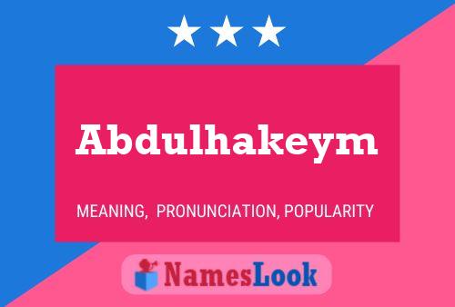 ملصق اسم Abdulhakeym