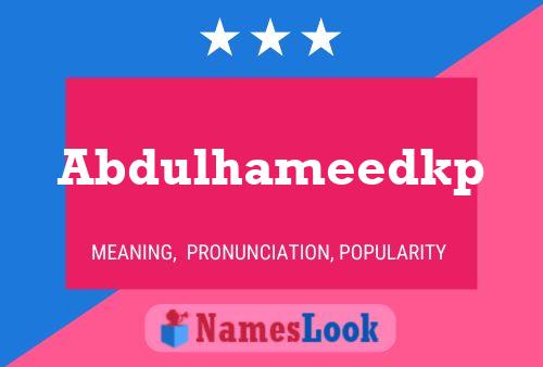 ملصق اسم Abdulhameedkp