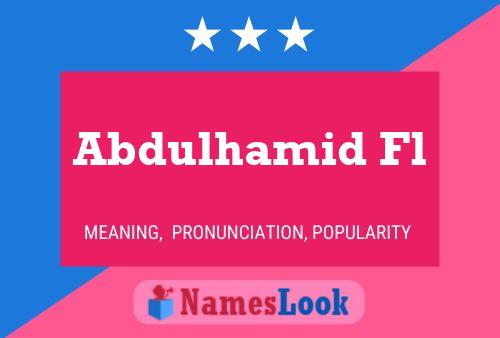 ملصق اسم Abdulhamid Fl