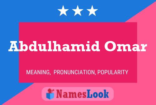 ملصق اسم Abdulhamid Omar