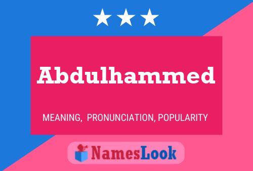 ملصق اسم Abdulhammed