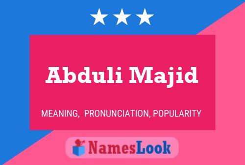 ملصق اسم Abduli Majid