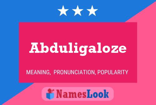 ملصق اسم Abduligaloze